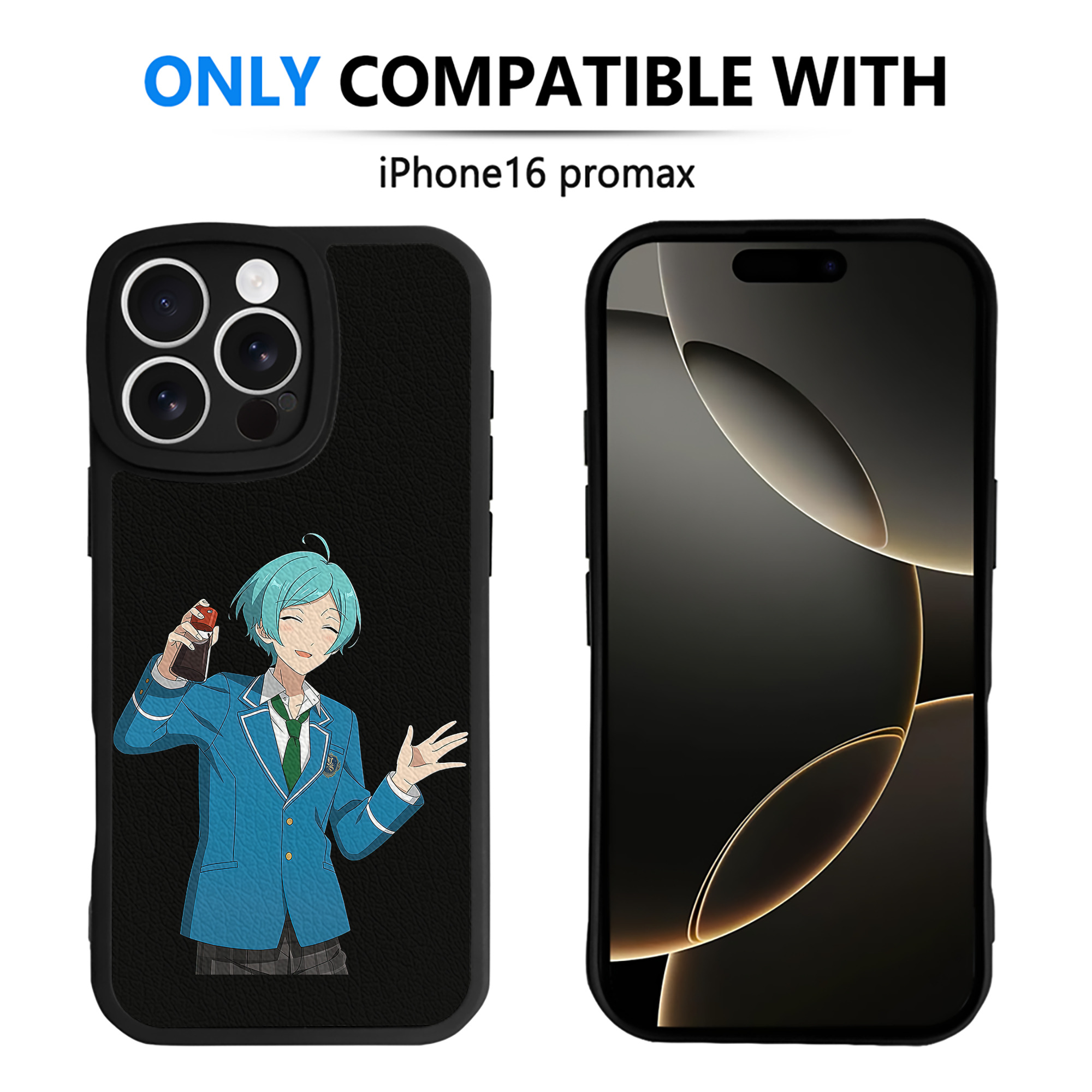 （画像用） あんさんぶるスターズ! Ensemble Stars 【iPhone 16シリーズ対応】シリコンスマホケース（レザー調） 材質：シリコン